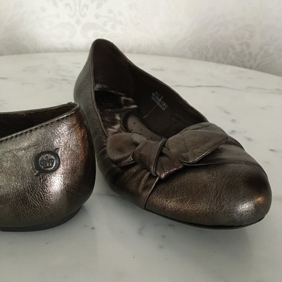 Børn "Molly" Metallic Bronze Ballet Flats 6.5 37 - Picture 4 of 9